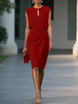 Evera™ Elegant Casual Dress – Red | The Bellemont Sisters Australia