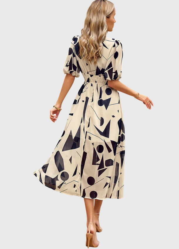 Merlin | Flattering Floral Midi Dress | The Bellemont Sisters Australia