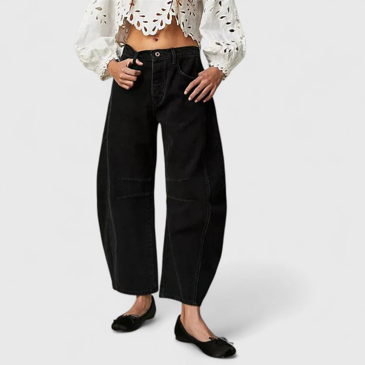 Rain | Comfortable Wide-Leg Pants – Black | The Bellemont Sisters Australia