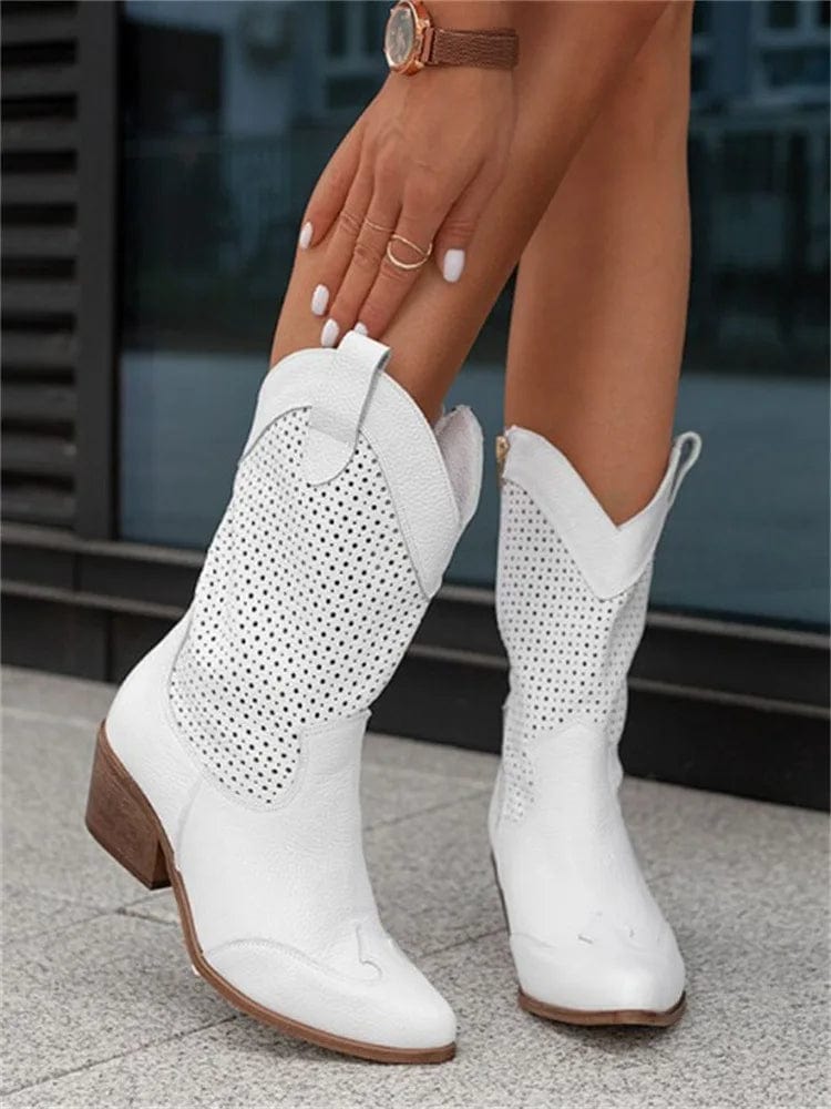 Taren | Orthopedic Boots – White | The Bellemont Sisters Australia
