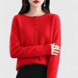 Lyxandria | Comfortable Cardigan – Red | The Bellemont Sisters Australia