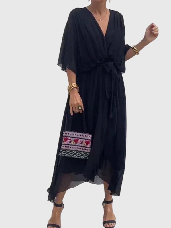 Bethany | Elegant Dress – Black | The Bellemont Sisters Australia