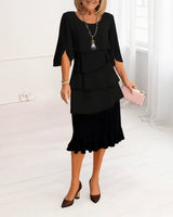 Patricia | Elegant Comfort Ruffle Dress | The Bellemont Sisters Australia