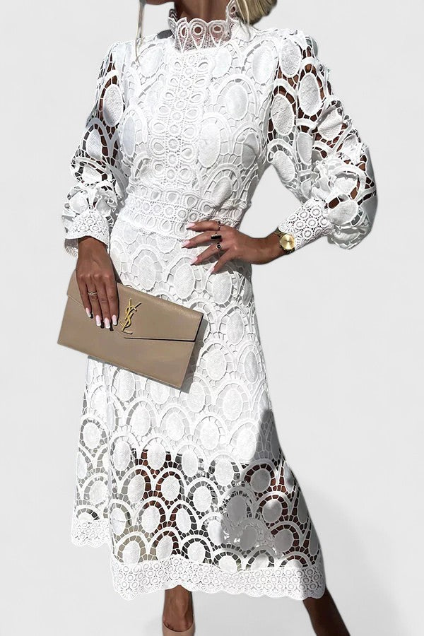 Kryzandra | Elegant Dress – White | The Bellemont Sisters Australia