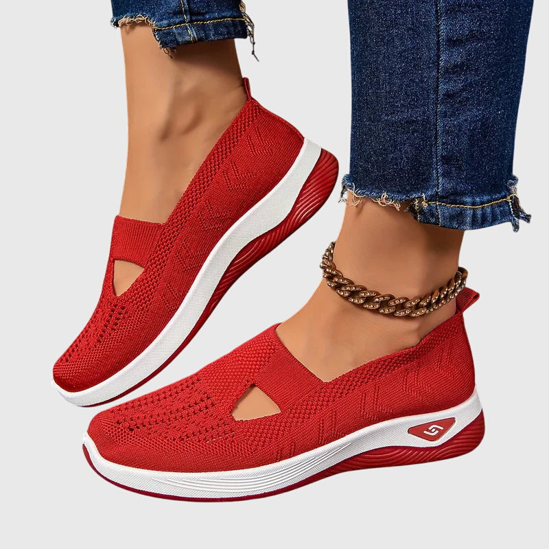 Emely | Orthopedic Slip-On Shoes – Red | The Bellemont Sisters Australia