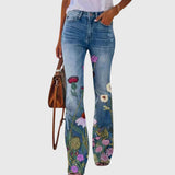 Pants With Flowers – Yellow Flower | The Bellemont Sisters Australia