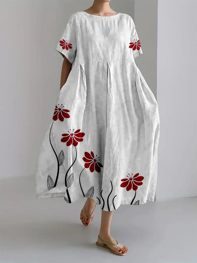 Sabi floral summer dress – White | The Bellemont Sisters Australia