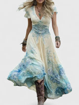 Sydneighh | Elegant Maxi Dress – Blue | The Bellemont Sisters Australia