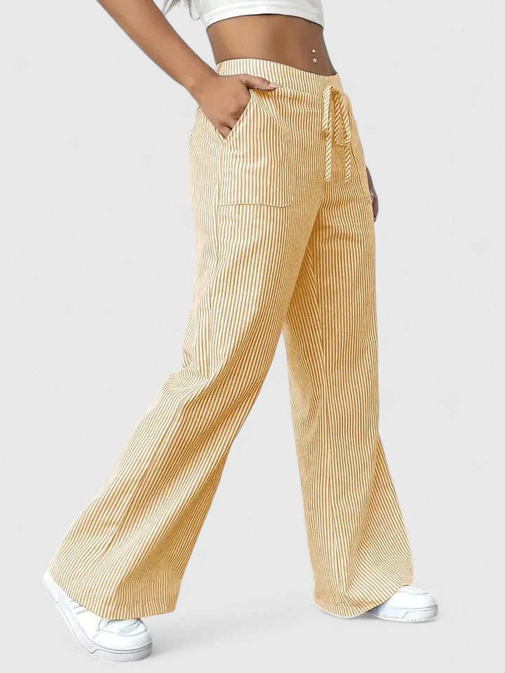 Tatienne | Elegant Pants – Yellow | The Bellemont Sisters Australia