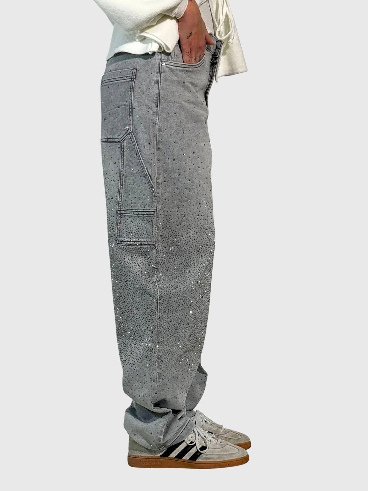 Kimberly | Women’s Sparkle Diamond Denim Pants | The Bellemont Sisters Australia