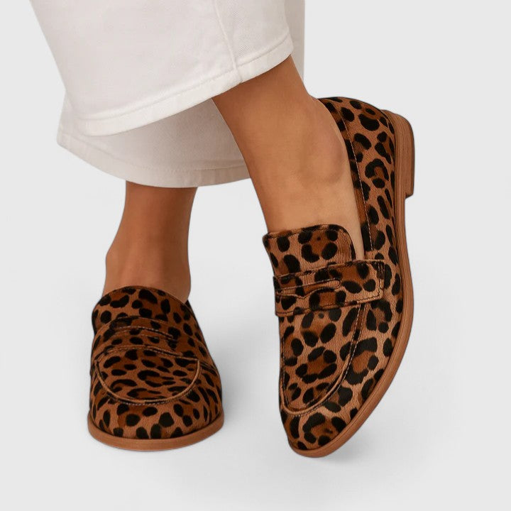 Kaevryn | Ultra Soft Loafers – Leopard | The Bellemont Sisters Australia