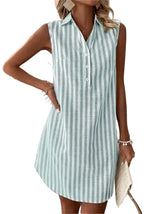Frenzi - Striped Shirt Dress – Green | The Bellemont Sisters Australia