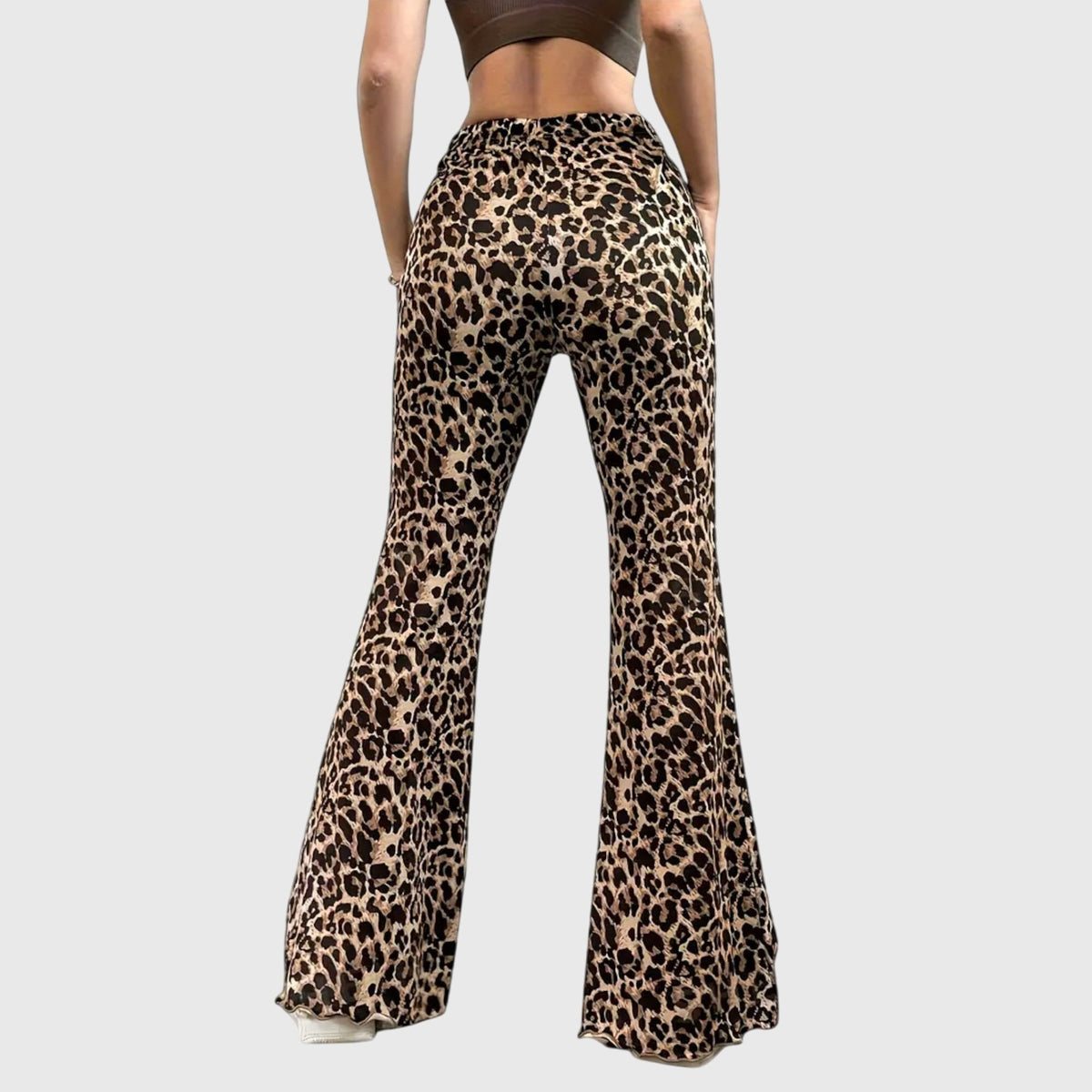 Leopard Bootcut Pants | The Bellemont Sisters Australia