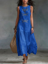 Geneva - Sleeveless Maxi Dress – Blue | The Bellemont Sisters Australia