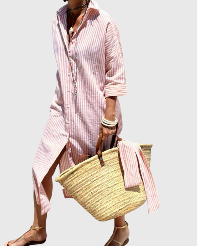 Ellen | Classic Striped Dress | The Bellemont Sisters Australia