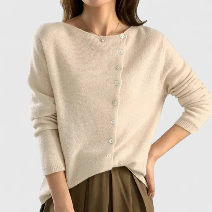 Calizhyah | Elegant Cardigan – Beige | The Bellemont Sisters Australia