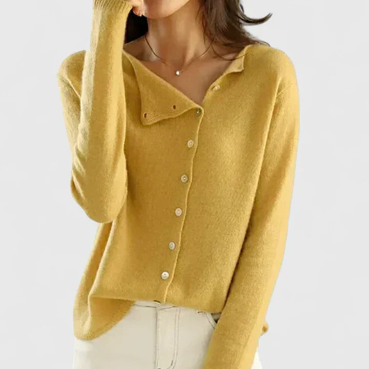 Calizhyah | Elegant Cardigan – Yellow | The Bellemont Sisters Australia