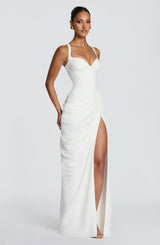 Beatrice | Women's Flowy Corset Wedding Guest Dress | The Bellemont Sisters Australia