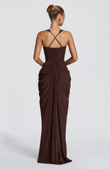 Beatrice | Women's Flowy Corset Wedding Guest Dress | The Bellemont Sisters Australia