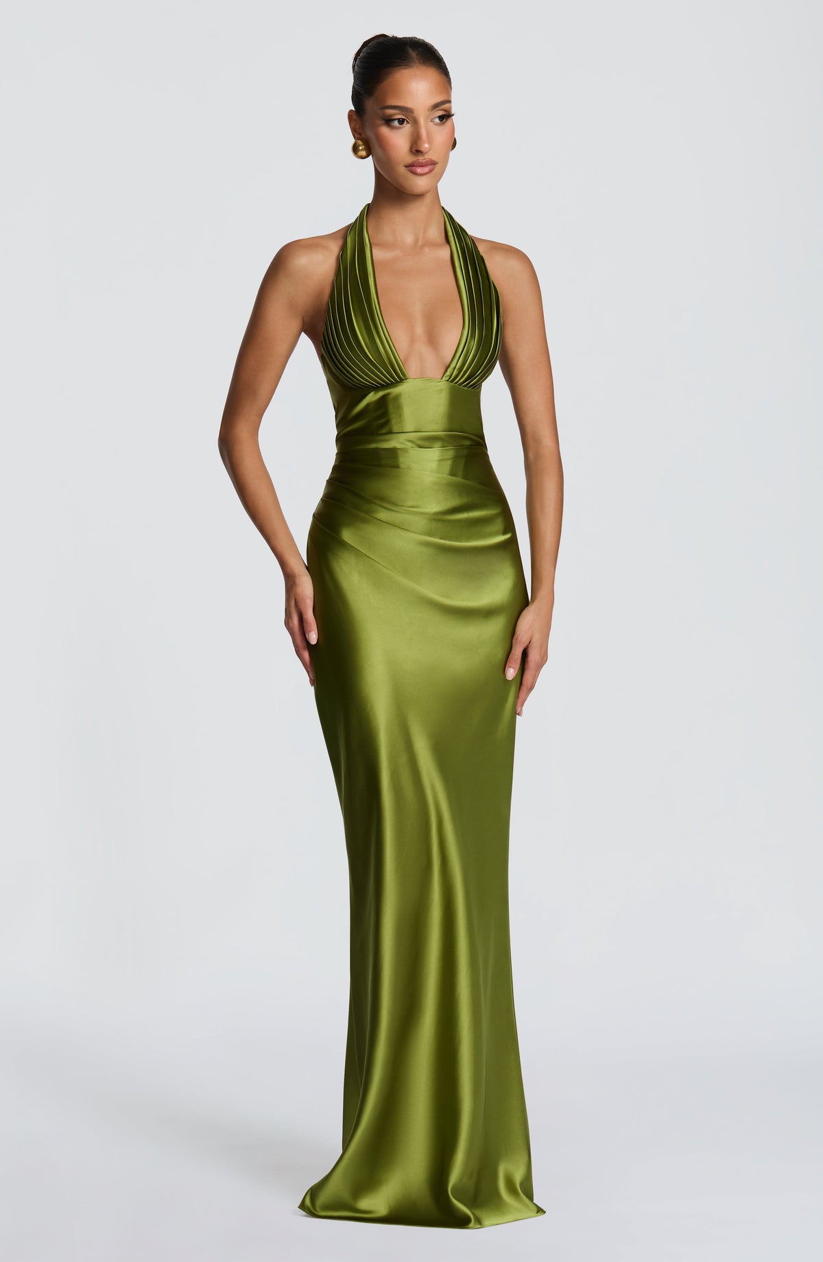 Dorothy | Women's Elegant Body Con Maxi Dress – Green | The Bellemont Sisters Australia
