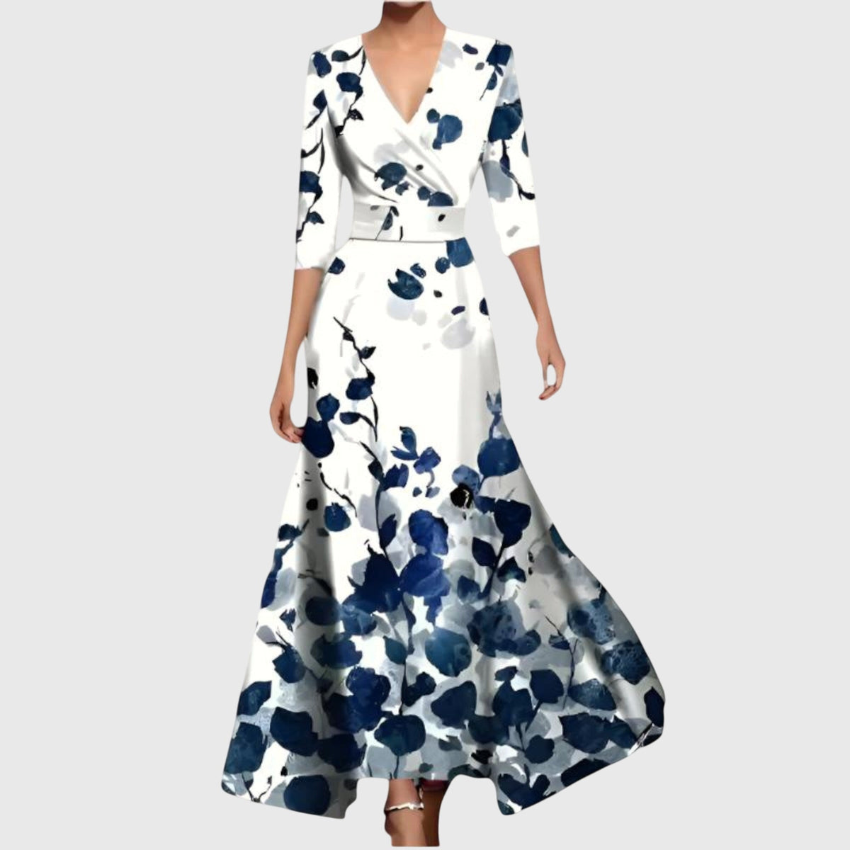 Leila | Elegant Dress – Blue | The Bellemont Sisters Australia