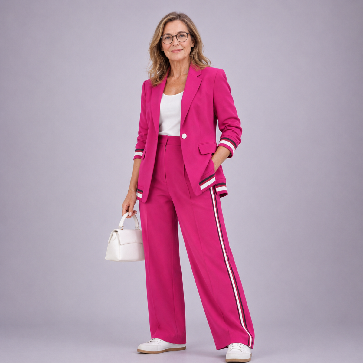 Hyacinth | Casual Suit Set – Rose Red | The Bellemont Sisters Australia