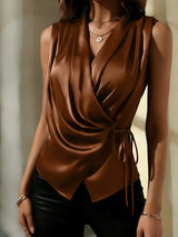 Adrie™ Elegant Top – Brown | The Bellemont Sisters Australia