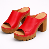 Mizella | Platform Heels – Red | The Bellemont Sisters Australia