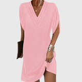 Anita | Elegant Tummy-Hiding Dress – Pink | The Bellemont Sisters Australia