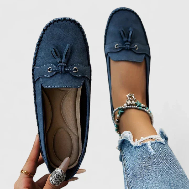 Emmaleigh - Comfortable Loafers – Blue | The Bellemont Sisters Australia