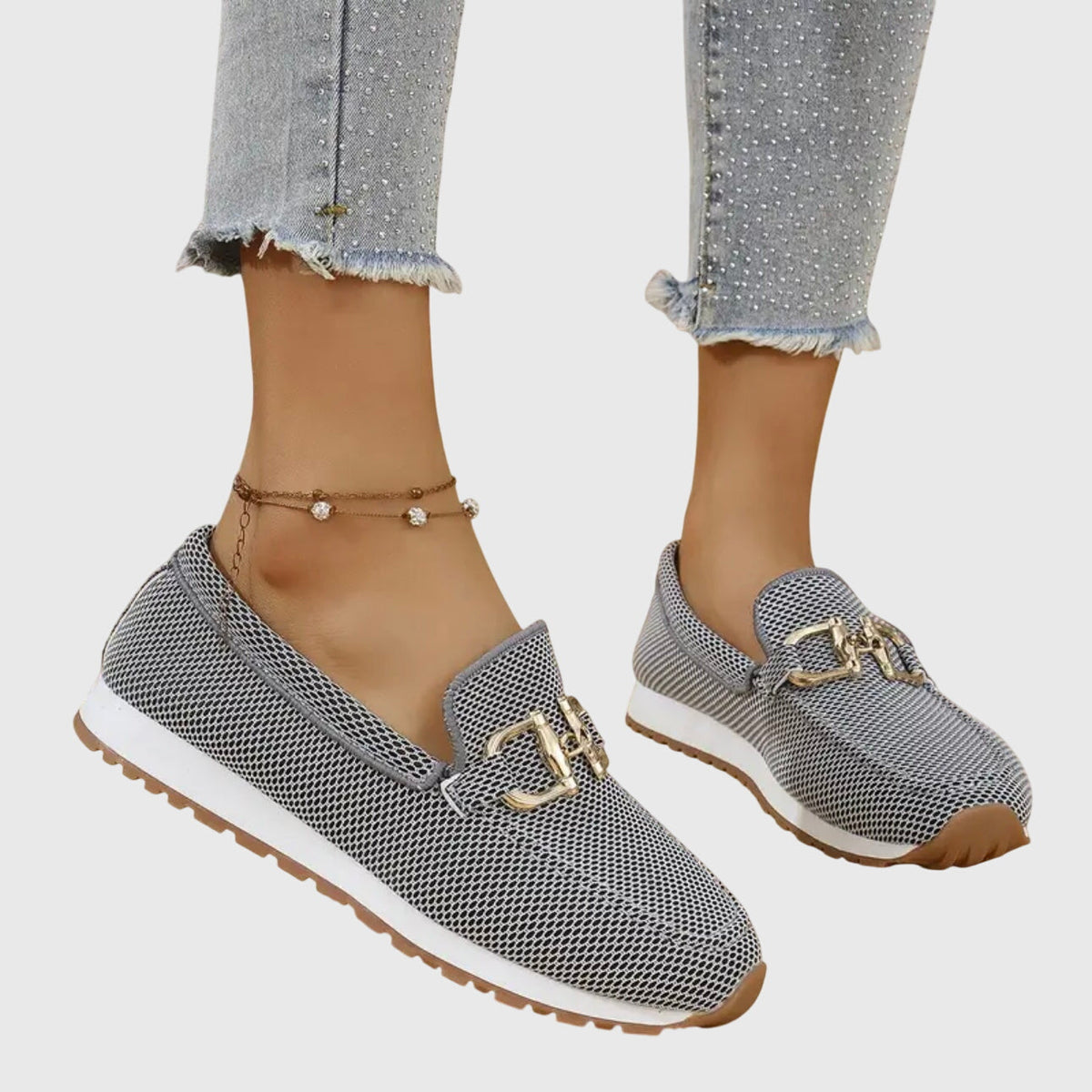 Susana | Orthopedic Loafers – Gray | The Bellemont Sisters Australia