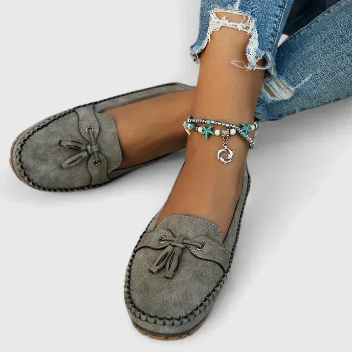 Emmaleigh - Comfortable Loafers – Gray | The Bellemont Sisters Australia