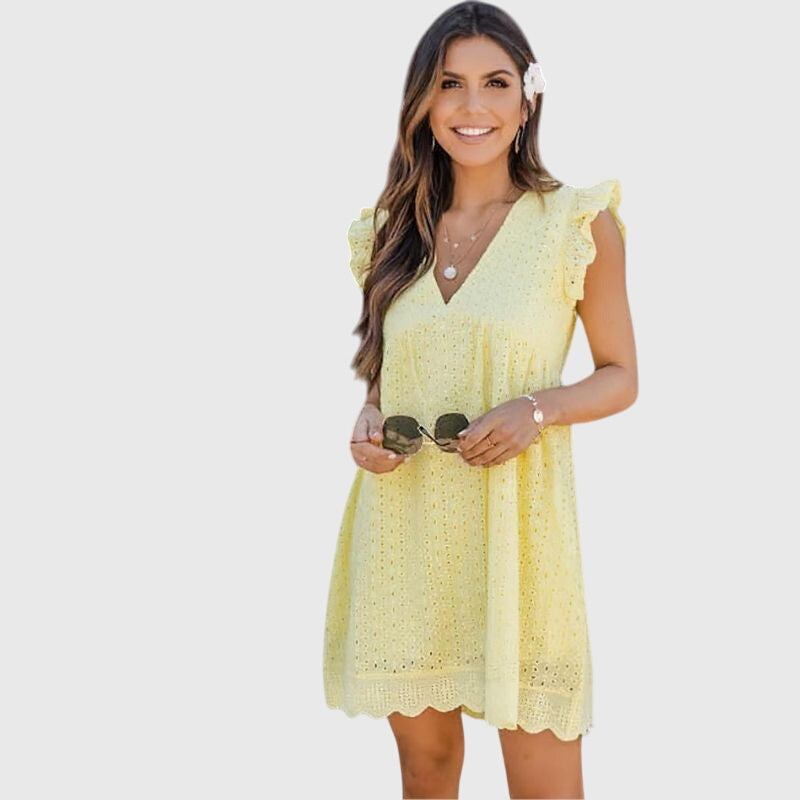 Diana - 2 In 1 Summer Dress – Yellow | The Bellemont Sisters Australia