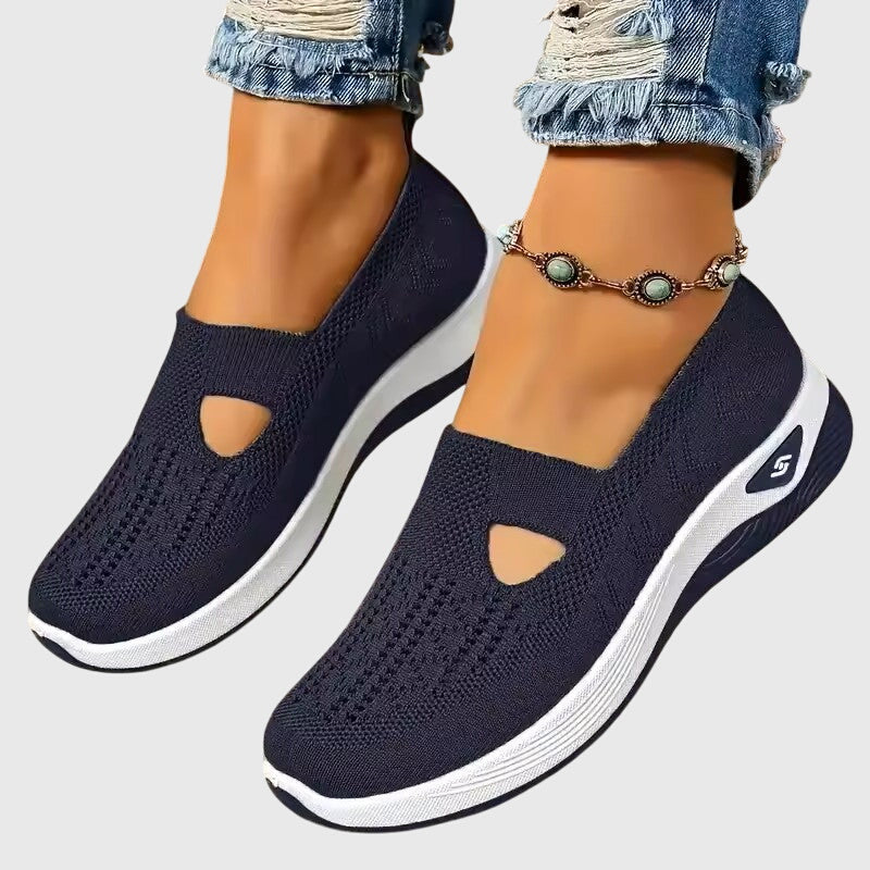 Emely | Orthopedic Slip-On Shoes – Navy Blue | The Bellemont Sisters Australia