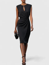 Lisandrah | Sophisticated Dress – Black | The Bellemont Sisters Australia