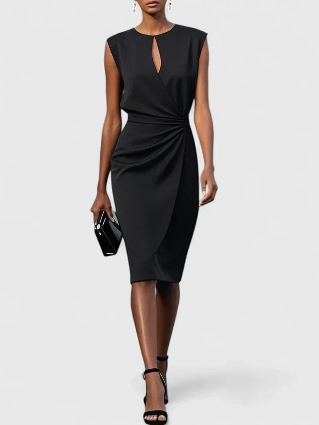 Lisandrah | Sophisticated Dress – Black | The Bellemont Sisters Australia