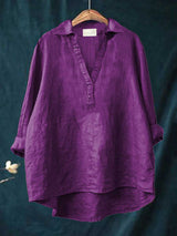 Madelyn | Elegant Breezy Summer Blouse – Purple | The Bellemont Sisters Australia