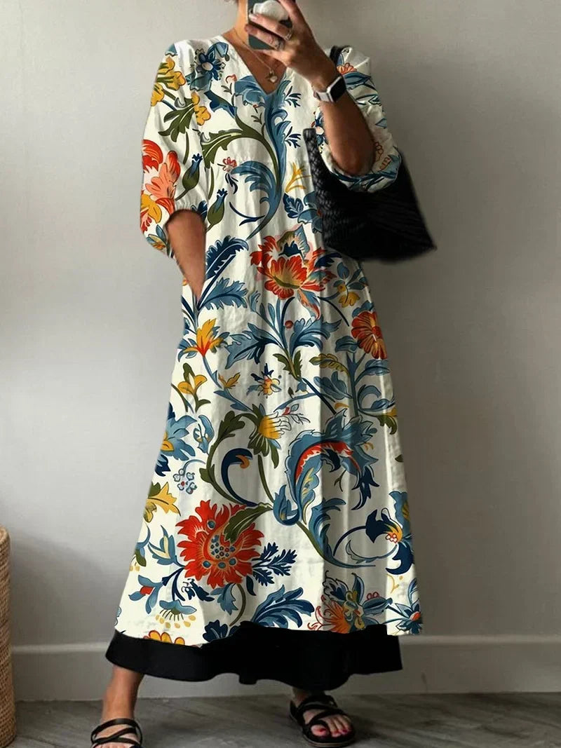 Elegant Dress with Tiana Print | The Bellemont Sisters Australia