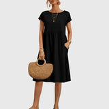 Mirabel | Elegant Spring Dress – Black | The Bellemont Sisters Australia