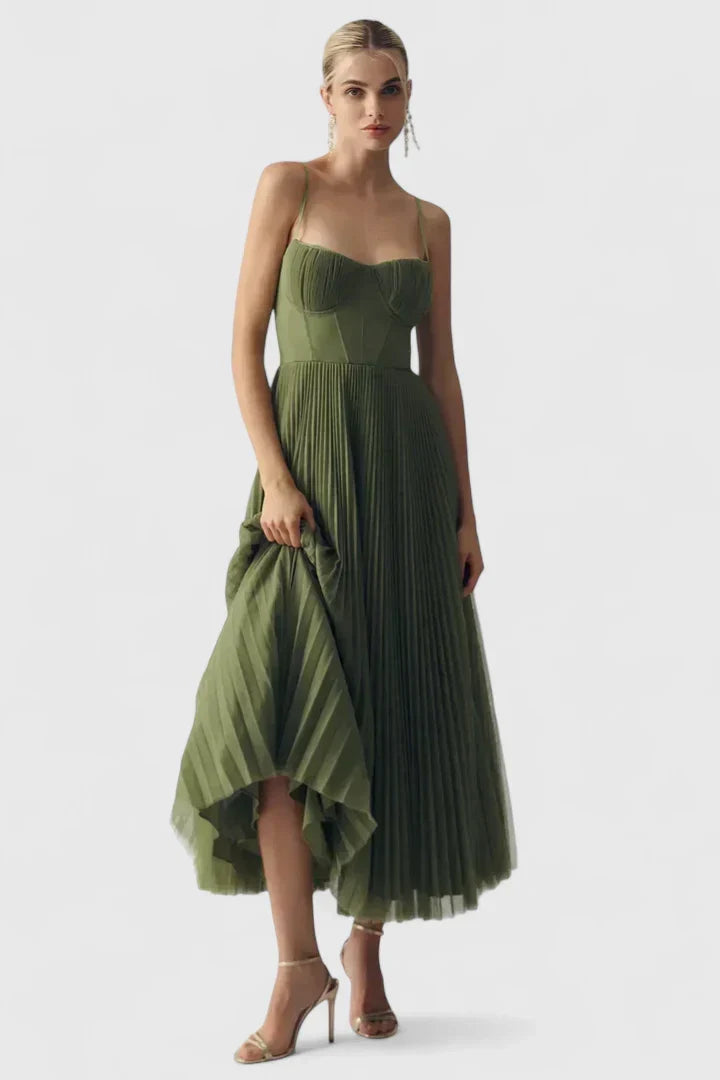 Hylyana | Elegant Dress – Green | The Bellemont Sisters Australia