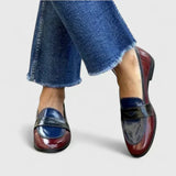 Trixie - Elegant Loafers – Blue | The Bellemont Sisters Australia