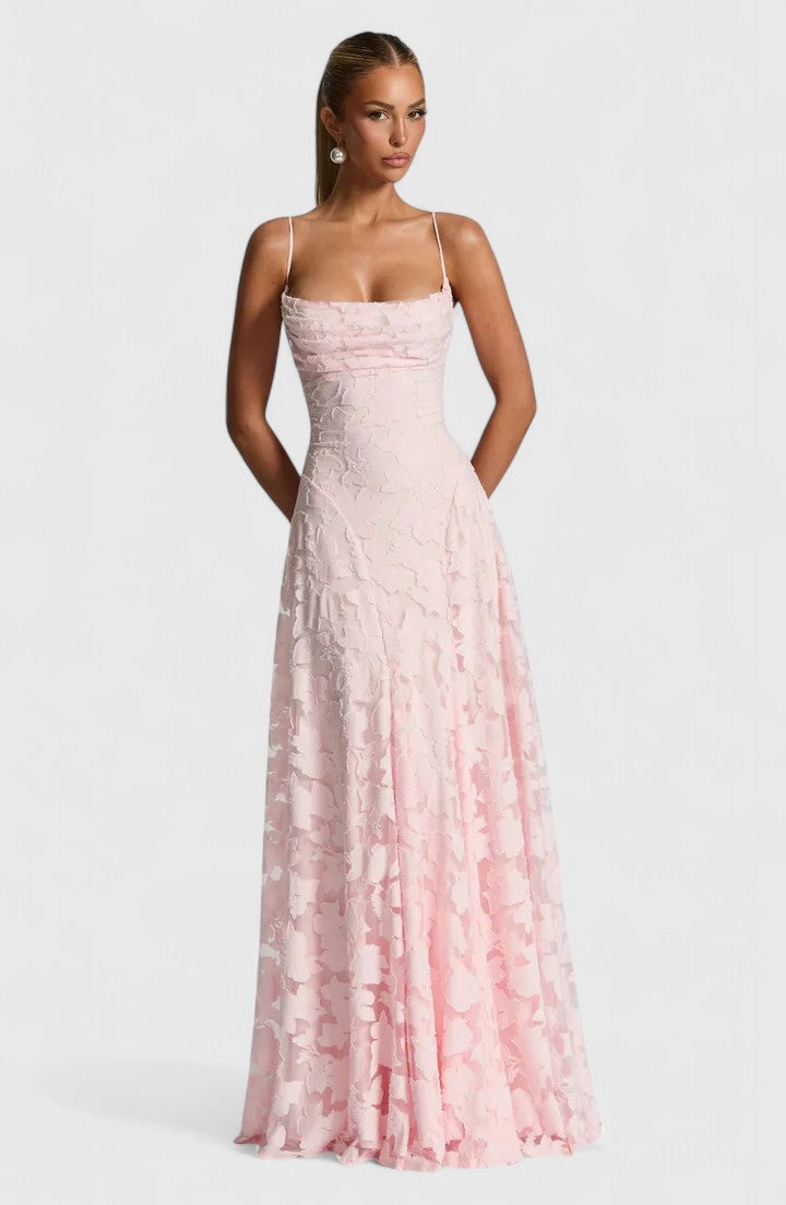 Gwenn | Elegant Maxi Dress – Rose | The Bellemont Sisters Australia