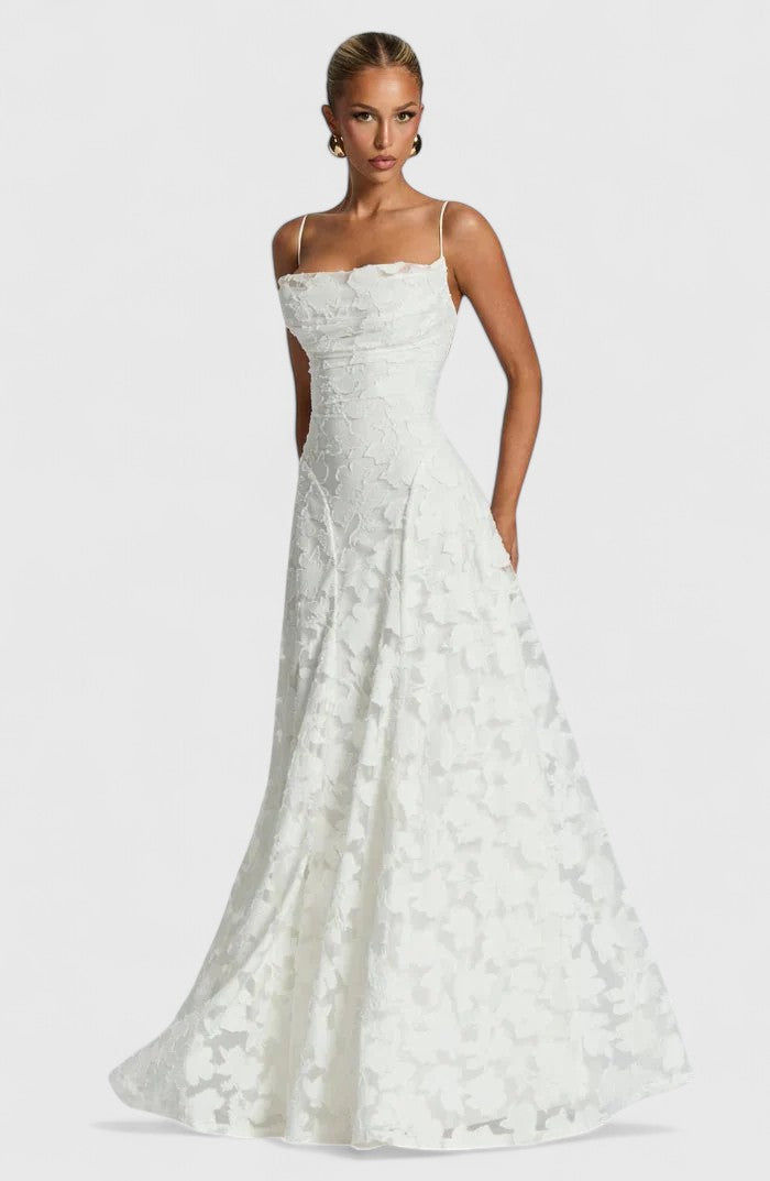 Gwenn | Elegant Maxi Dress – Ivory | The Bellemont Sisters Australia