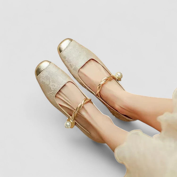 Chrystahh | Orthopedic Mary Jane Shoes – Beige | The Bellemont Sisters Australia