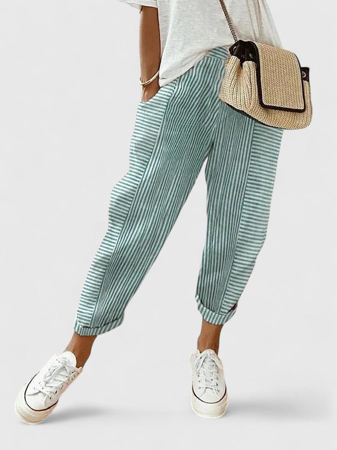 Elvira | Comfortable Pants – Green | The Bellemont Sisters Australia