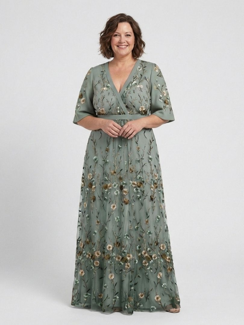 Evadne | Floral V Neck Short Sleeve Maxi Dress | The Bellemont Sisters Australia