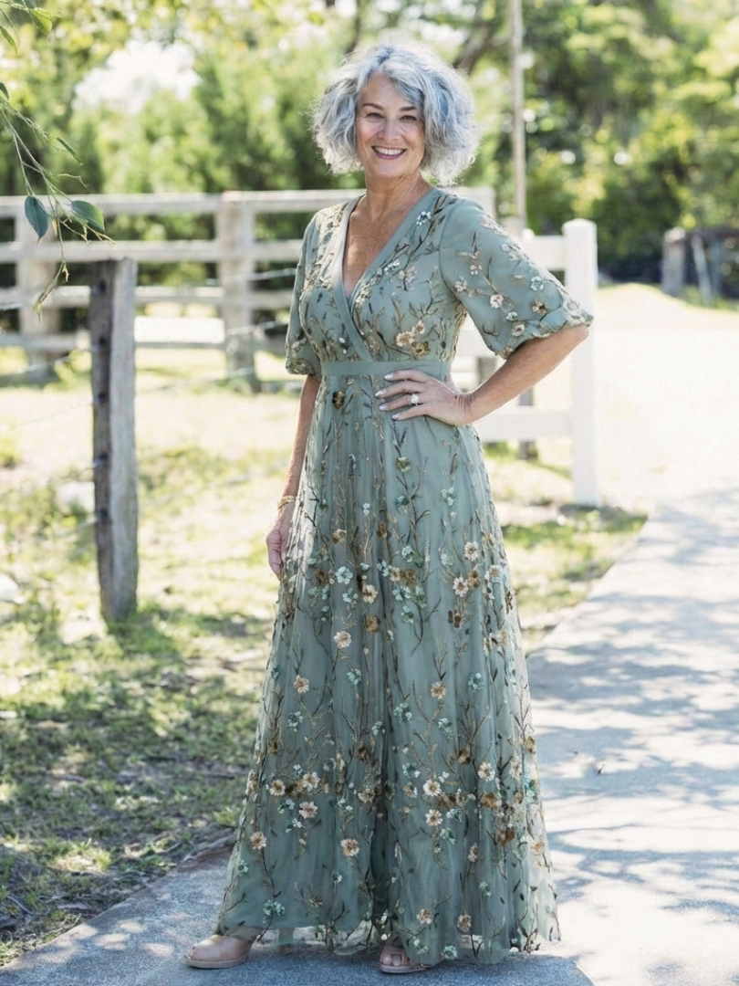 Evadne | Floral V Neck Short Sleeve Maxi Dress | The Bellemont Sisters Australia