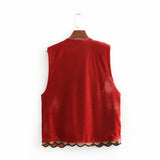Eleanor | Women’s Boho Floral Open Front Vest Design | The Bellemont Sisters Australia