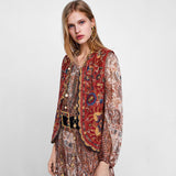 Eleanor | Women’s Boho Floral Open Front Vest Design | The Bellemont Sisters Australia