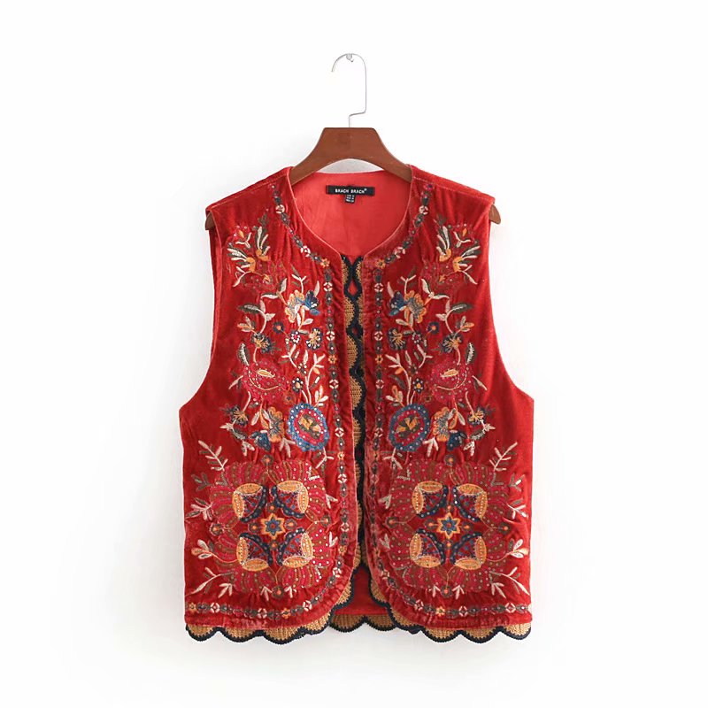 Eleanor | Women’s Boho Floral Open Front Vest Design | The Bellemont Sisters Australia